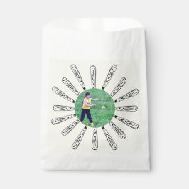 Softball Bat Foto Blume Geschenktütchen