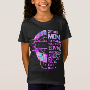 Softball Catcher Mama Die süßeste L T-Shirt