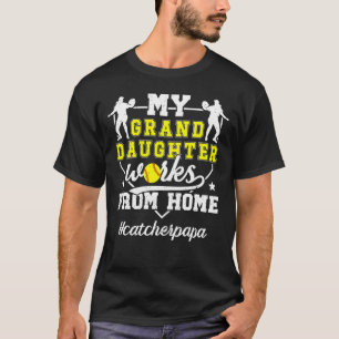 Softball Catcher Papa Stolz Papa einer Softball-Ka T-Shirt