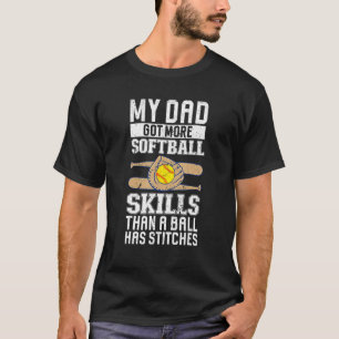 Softball Catcher Vater Jokes Fastpittrainer T-Shirt