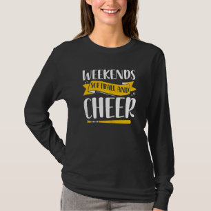 Softball Cheer Graphics Women Girls Cheerleader 4 T-Shirt