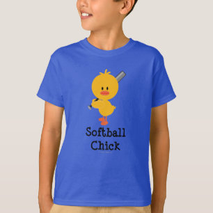 Softball Chick Bio Kids T Shirt
