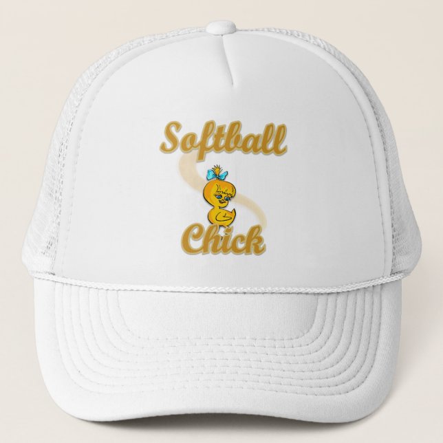 Softball Chick Truckerkappe (Vorderseite)