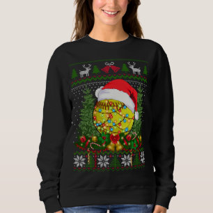 Softball Christmas Ugly Sweater Familiengeschenke  Sweatshirt