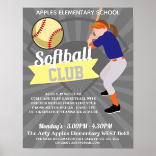 Softball Club-Turniersport Poster