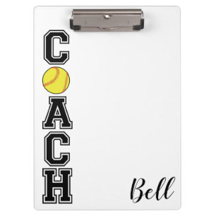 Softball Coach danken Ihnen Geschenkklammer Board! Klemmbrett