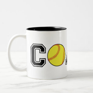 Softball-Coach Dankeschön Geschenkkaffee Tasse