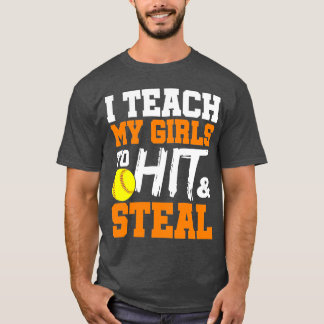 Softball-Coach, den ich meinen Mädchen beibringe,  T-Shirt