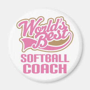 Softball Coach-Geschenk Magnet