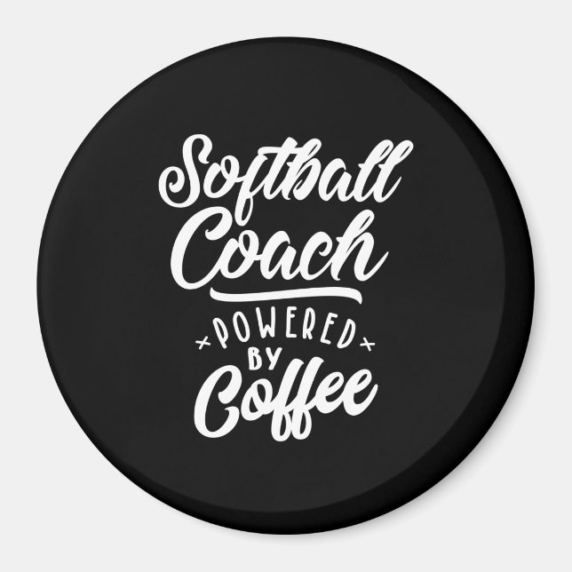 Softball Coach Job Title-Geschenk Magnet (Vorne)