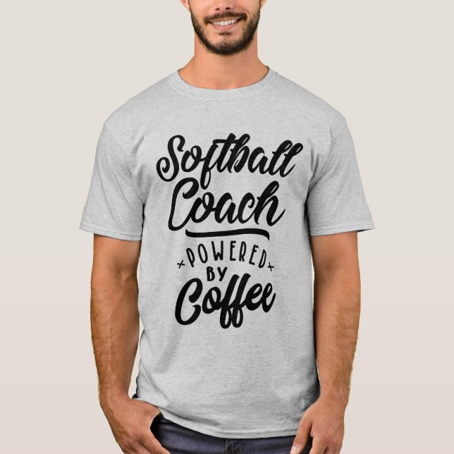 Softball Coach Job Title-Geschenk T-Shirt (Vorderseite)