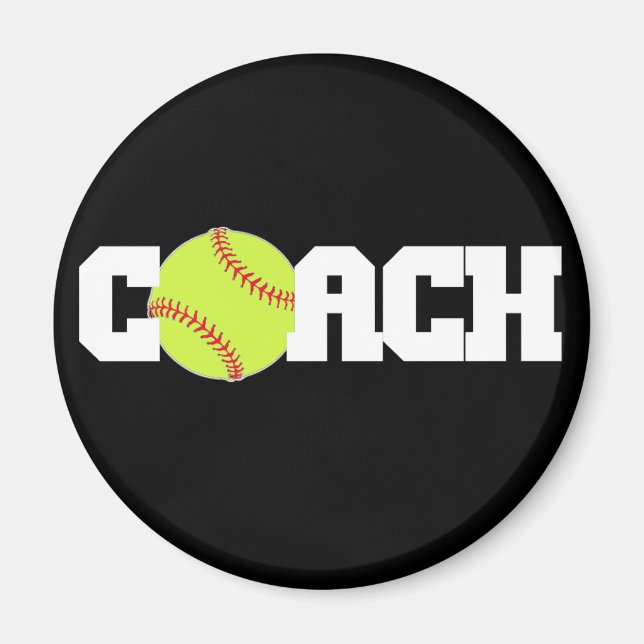 Softball Coach Magnet (Vorne)