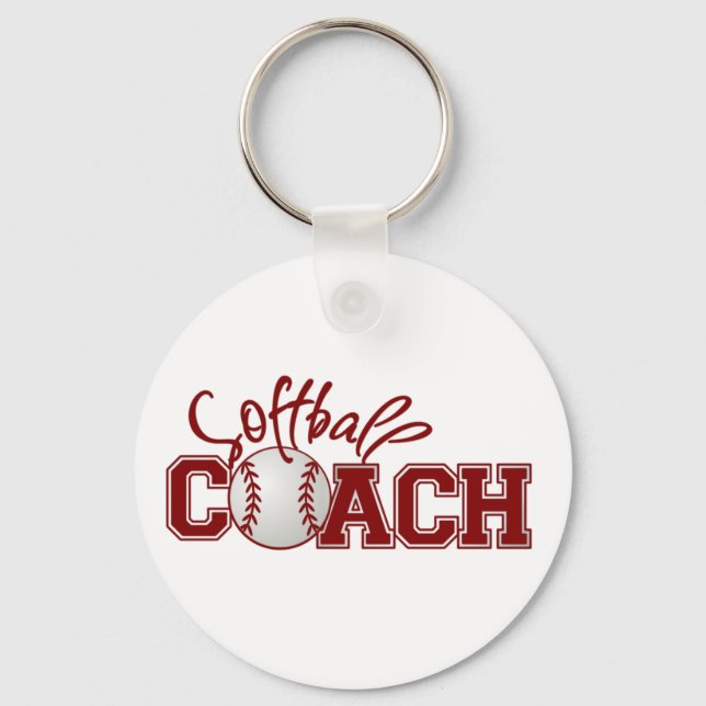 Softball COACH Schlüsselanhänger (Vorderseite)