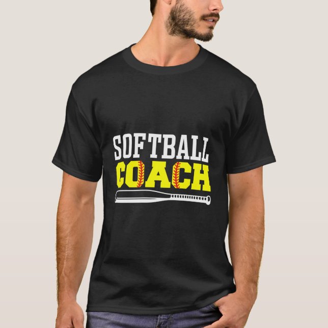 Softball Coach Softball Coach T-Shirt (Vorderseite)