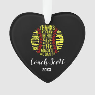 Softball Coach Team Geschenk Weihnachtsschmuck Ornament