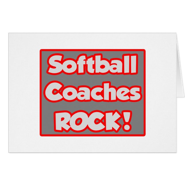 Softball Coaches Rock! (Vorderseite (Horizontal))