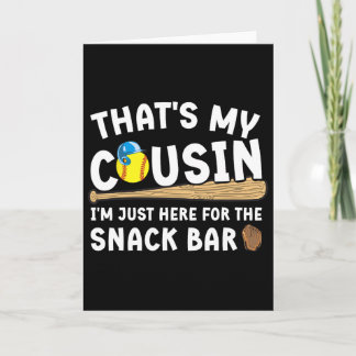 Softball-Cousin Lustiger Cousin eines Softball-Spi Karte