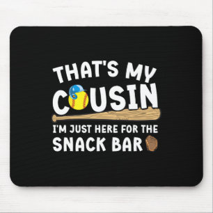 Softball-Cousin Lustiger Cousin eines Softball-Spi Mousepad