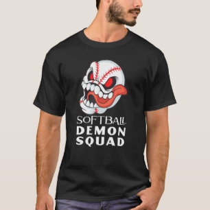 Softball-Dämonen-Truppe Softball T-Shirt