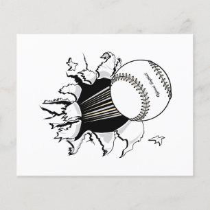 Softball, der durch eine schnelle Kugelgraphie wis