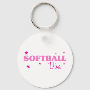 Softball Diva Schlüsselanhänger