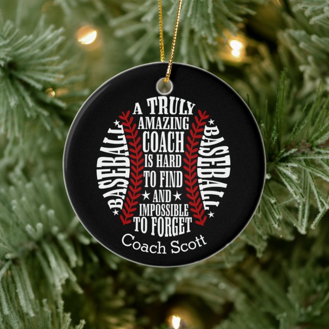 Softball ein wirklich phantastischer Trainer ist s Keramik Ornament (Baum)