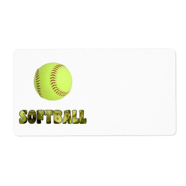 Softball-Etikett (Vorne)