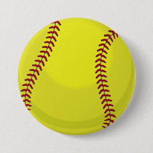 Softball-Fan Button