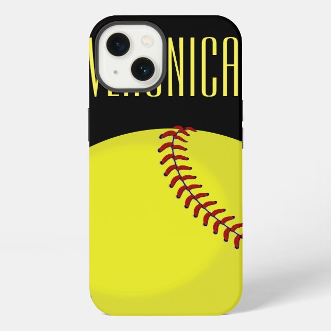 Softball-Fan iPhone Hülle (Rückseite)