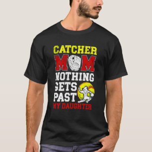 Softball-Fänger-Mama Stolz Mama Von Einer Softball T-Shirt