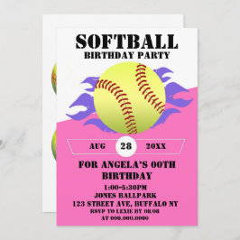 Softball Fire Birthday Party