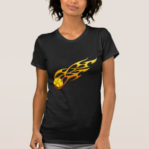 Softball-Flamme T-Shirt