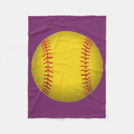 Softball Fleece Blanket