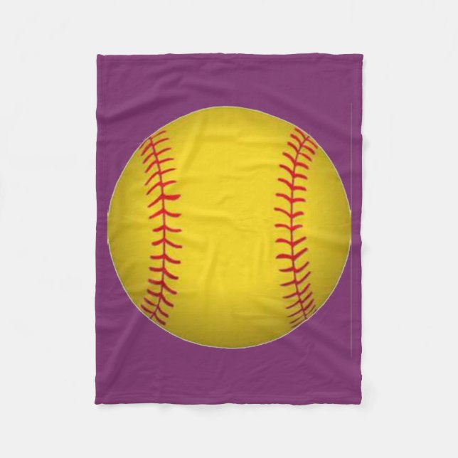 Softball Fleece Blanket (Vorderseite)