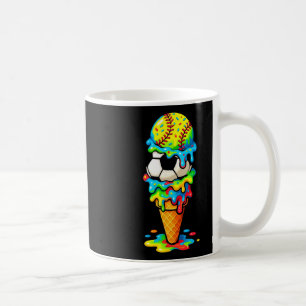 Softball Fußball Eis Drip Farbige Sommer Spiel Kaffeetasse