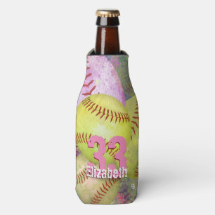 Softball-Gelb für Frauen Flaschenkühler