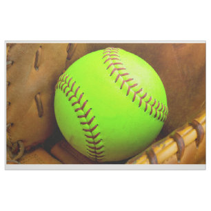 Softball Gelb Schnell Baumwolle (56" Breite) Stoff