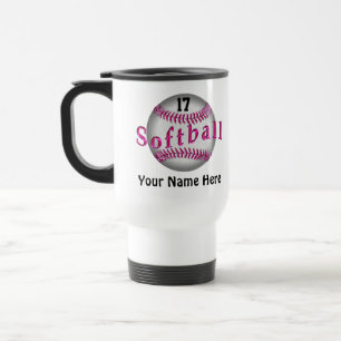Softball-Geschenk-Ideen für Mädchen mit 4 Reisebecher
