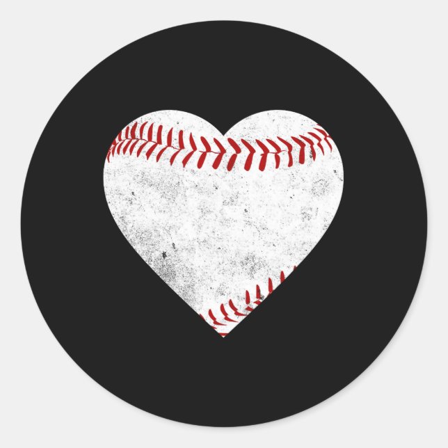 Softball-Geschenk-T-Shirt Runder Aufkleber (Vorderseite)