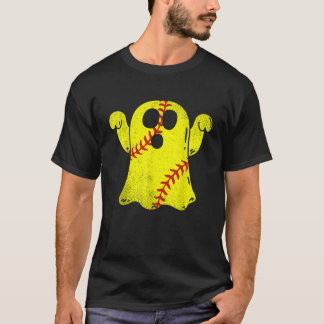 Softball Ghost Softball Lover Halloween-Kostüm T-Shirt