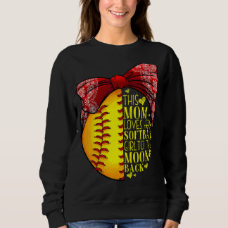 Softball Gift Mama Frauen Pitcher Fängerin Girls Sweatshirt