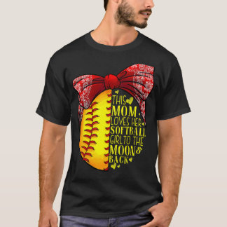 Softball Gift Mama Frauen Pitcher Fängerin Girls T-Shirt