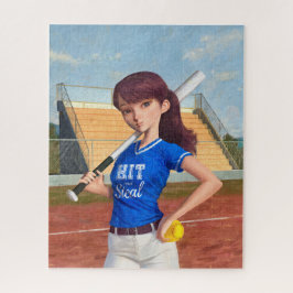 Softball Girl Puzzle