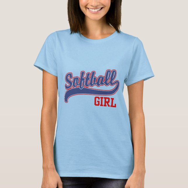 Softball Girl T-Shirt (Vorderseite)