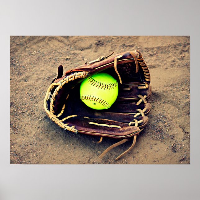 Softball Glove Poster (Vorne)