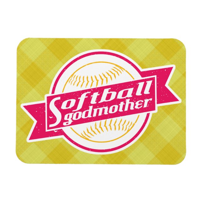 Softball Godmutter Magnet (Horizontal)