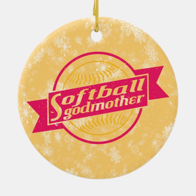 Softball Godmutter Xmas Dekoration (Hinten)