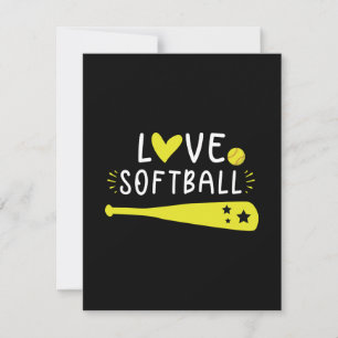 Softball Grafisches Sprichwort für Mädchen und Fra