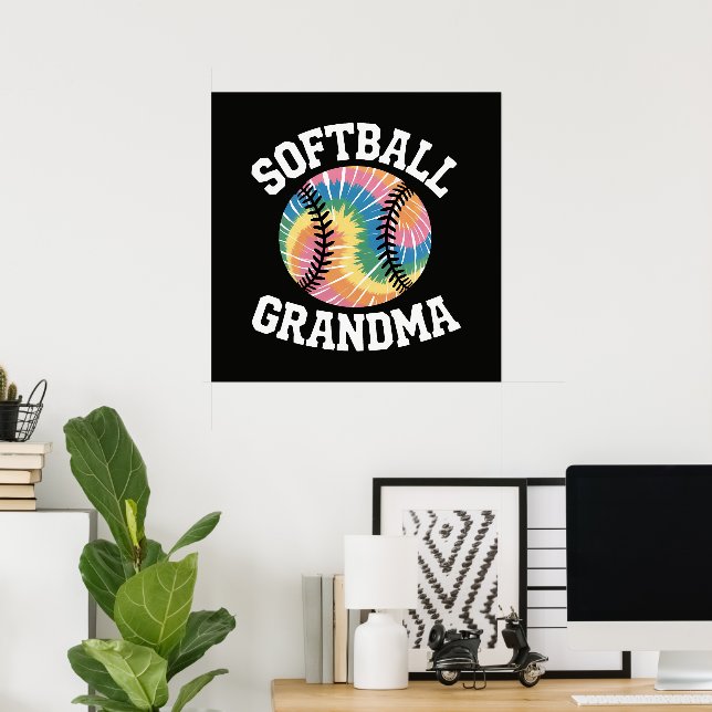 Softball Grandma Poster (Heimbüro)