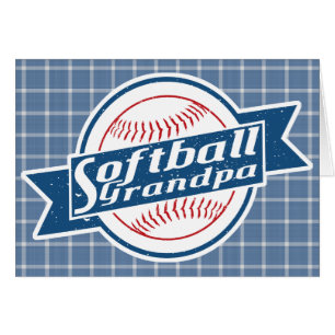 Softball-Grandpa-Karte